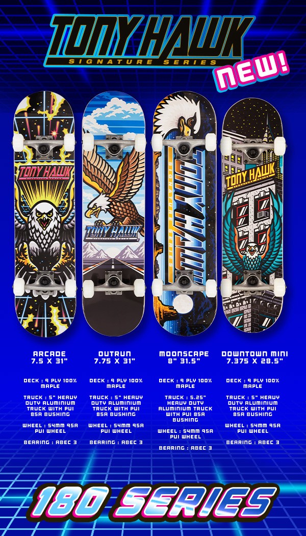 Tony Hawk 180 Series Skateboard Complet-BANNER-A